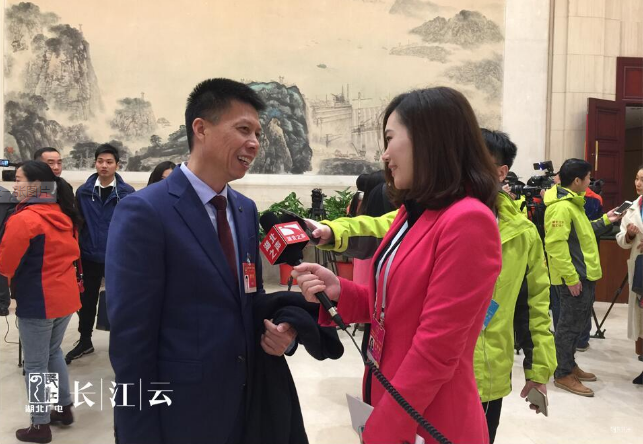 各地政协委员接受湖北广电记者采访
